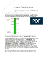 Discovery of Early Hominins
