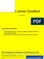 Marshall Lerner Condition - J-Curve