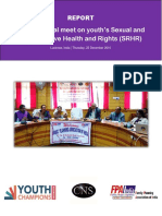 Report On Inter-Sectoral Meeting On Youth's SRHR