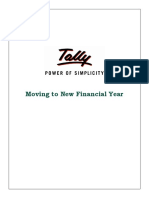 Moving To New Financial Year