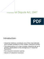 Analysis of Industrial Disputes Act