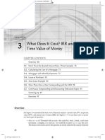 What Does It Cost? IRR and The Time Value of Money