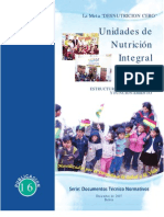 Unidades de Nutrición Integral UNI Estructura, Organización y Funcionamiento