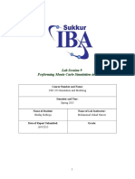 Simulation Lab Report 9