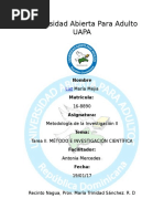 Metodologia de La Investigacion II. Tarea 2