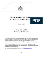 Gambia Monthly Economic Bulletin June 2010