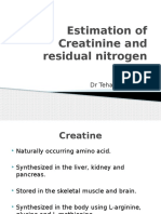 Creatine and Creatinine