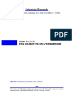 Falzon 1996. Des Objectifs de L'ergonomie