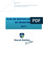 Plan de Gestion de Riesgo Rosa de América 2016 Jonathan