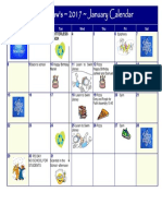 January 2017 Calendar