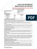 Msds Removedor de Pintura