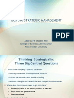 Bus 590 Strategic Management: Abdu Latif Salleh, PHD College of Business Administration Prince Sultan University