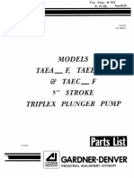 GD Triplex Pump Parts List