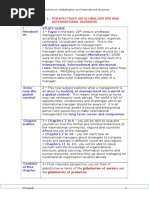 Chapter 1 Globalisation Summary