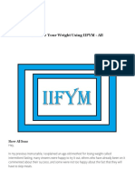 Manage Your Weight Using IIFYM - All As PDF