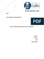 Tarea 2 Diferencias Nacionales en Economía Política