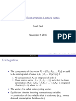 Lecture Notes 17-18 Cointegration