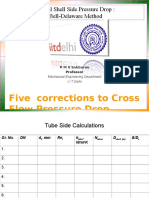 Five Corrections To Cross Flow Pressure Drop ..: Actual Shell Side Pressure Drop: Bell-Delaware Method