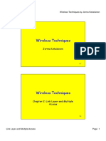 Wireless Techniques - Link Layer and Multiple Access