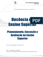 Planejamento Execucao e Avaliacao Na Educacao Superior