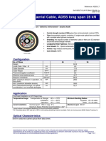 All Dielectric Aerial Cable ADSS Long Span 28 KN