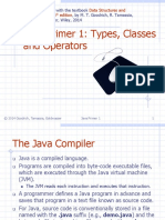 Java Primer 1: Types, Classes and Operators