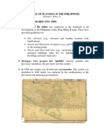 History of Philippine Planning A Compendium