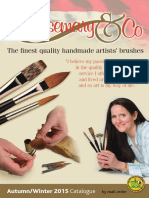 The Finest Quality Handmade Artists' Brushes: Autumn/Winter 2015