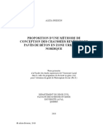 Proposition D'une Méthode de Conception Des Chaussees Revetues de Paves de Beton