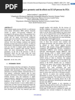 Comparison of Workpiece Geometry and Its Effects On ECAP Process by FEA