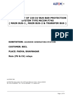 Test Report of 220kV Bus Bar System