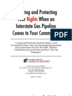 Knowing and Protecting Your Rights When An Interstate Gas Pipeline Comes To Your Community