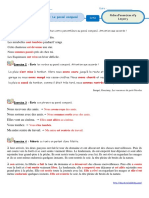 Fiche 9 Le Passe Compose Correction