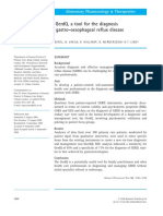 Development of The GerdQ, A Tool For The Diagnosis