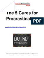 The 5 Cures For Procastinatination PDF