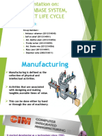 CIM, Database System and Product Life Cycle