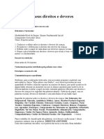 PROJETO A Criança Seus Direitos e Deveres