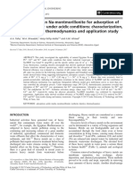 Validity of Egyptian Na-Montmorillonite For Adsorption of Pb2+, Cd2+ and Ni2+ Under Acidic Conditions: Characterization, Isotherm, Kinetics, Thermodynamics and Application Study