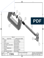 C-Clamp: Scale: Sheet OF Title: Tolerances Unless Otherwise Specified: Drawn By: Developed At: Rev