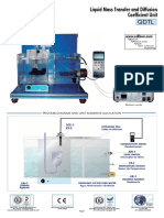 Liquid Mass Transfer and Diffusion Coefficient Unit: Technical Teaching Equipment