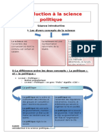 Introduction La Science Politique