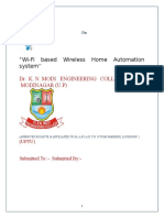 "Wi-Fi Based Wireless Home Automation System": Dr. K. N. Modi Engineering College Modinagar (U.P)