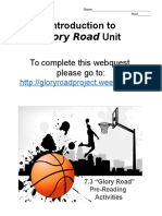 Glory Road Webquest Intro Project