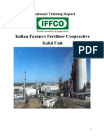 Training Report of IFFCO KALOL - Daxit Akbari