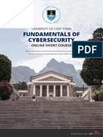 Uct Fundamentals of Cybersecurity Online Short Course Information Pack