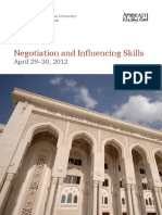 Negotiation and Influencing Skills