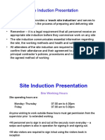 Site Induction Presentation