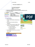 Fichas Trabalho Scratch 1 A 5 PDF