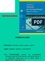 Definiciones Términos de Farmacologia