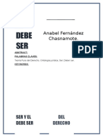 Ser y Del Debe Ser Del Derecho